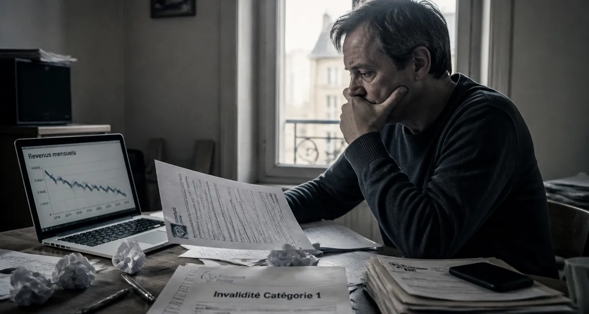 invalidité catégorie 1 inconvenient salarié anxieux