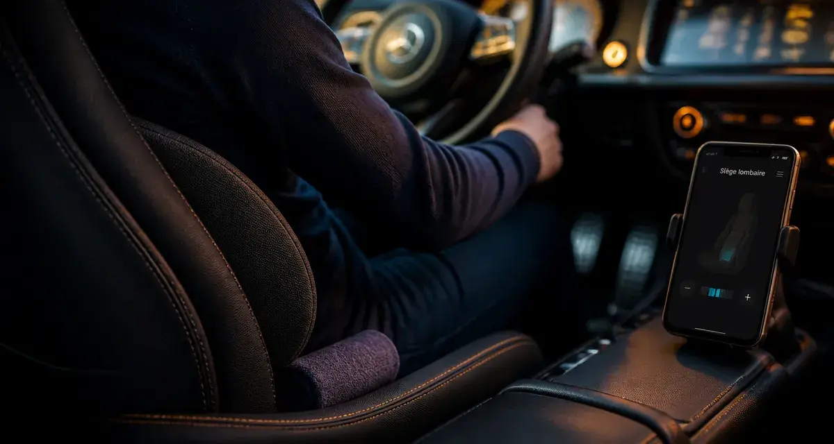 Mal de dos et voiture : réglage siège lombaire pour protéger les vertèbres