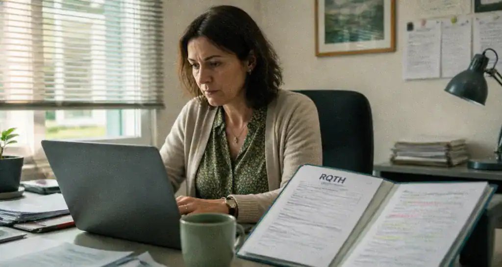 maladie de basedow et travail femme bureau dossier rqth