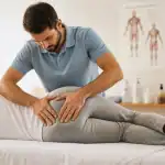 massage nerf sciatique sur table par kinésithérapeute