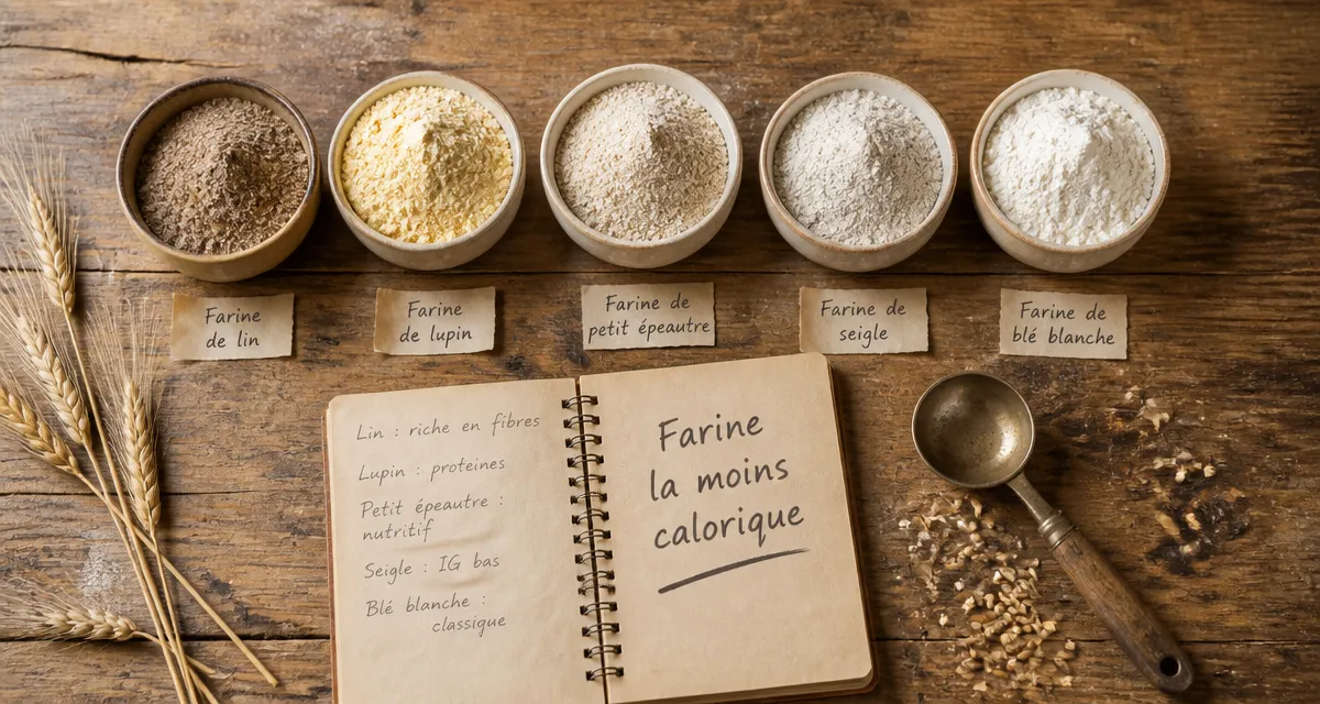 quelle est la farine la moins calorique bols farines