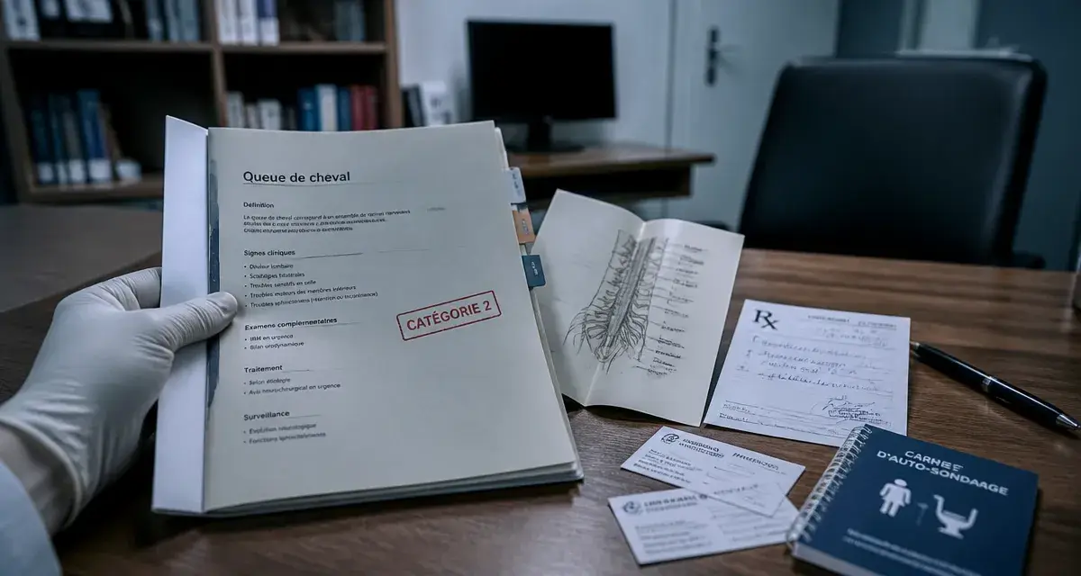 Syndrome de la queue de cheval et invalidité : dossier Catégorie 2 au cabinet médical