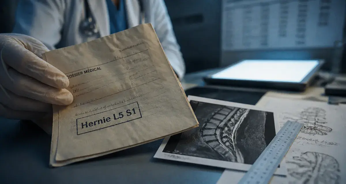taux ipp hernie discale l5 s1 : dossier médical et IRM