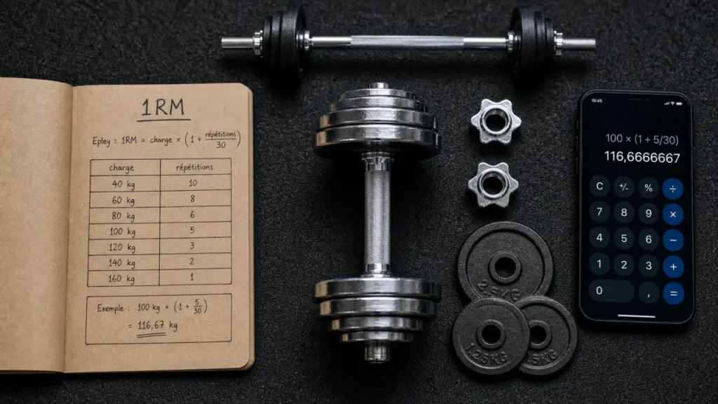 1 repetition maximum : calcul 1RM pour charges fiables