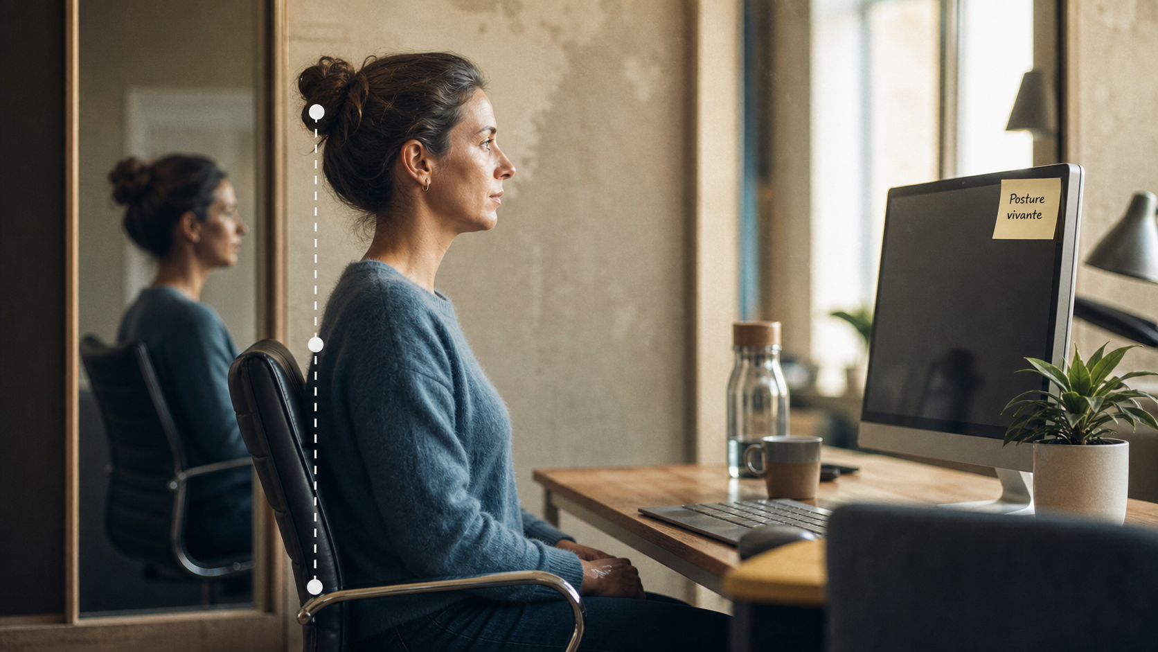 Améliorer sa posture au quotidien : posture assise et gainage 30 secondes