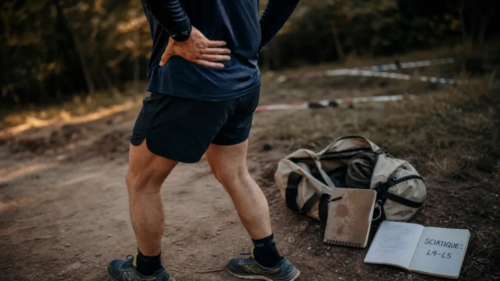 Courir avec une sciatique : les 5 signaux d&rsquo;alerte pour stopper l&rsquo;effort et reprendre sans risque