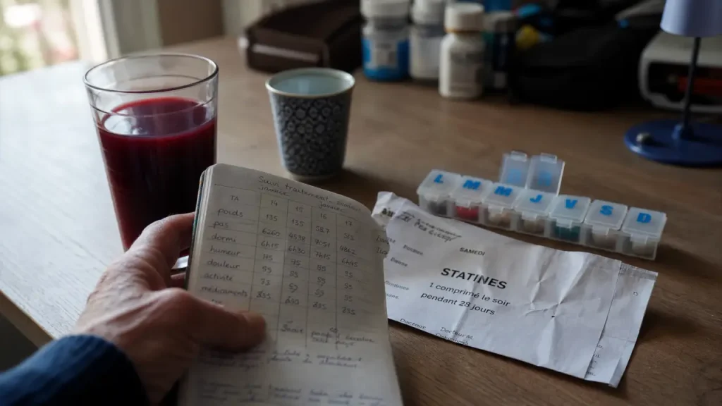 Jus de grenade danger avec statines, glycémie et ordonnance