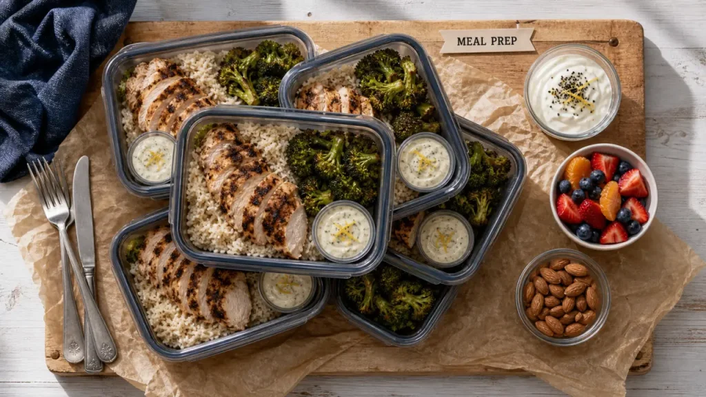 Meal prep sportif en 2 sessions par semaine, la méthode pour manger sain sans improviser