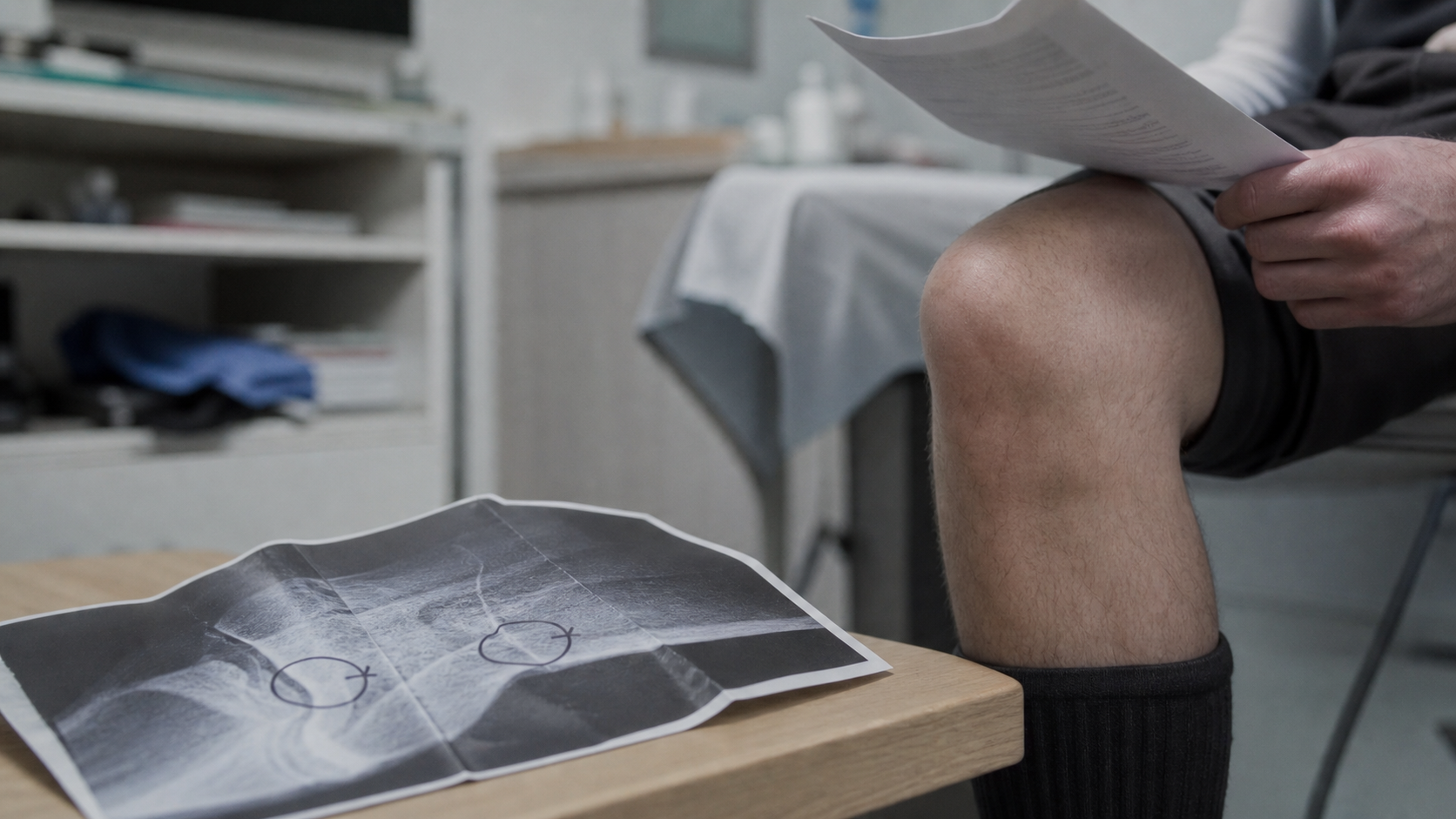 Osteophytose : radiographie d’articulation montrant un bec osseux, douleur et raideur