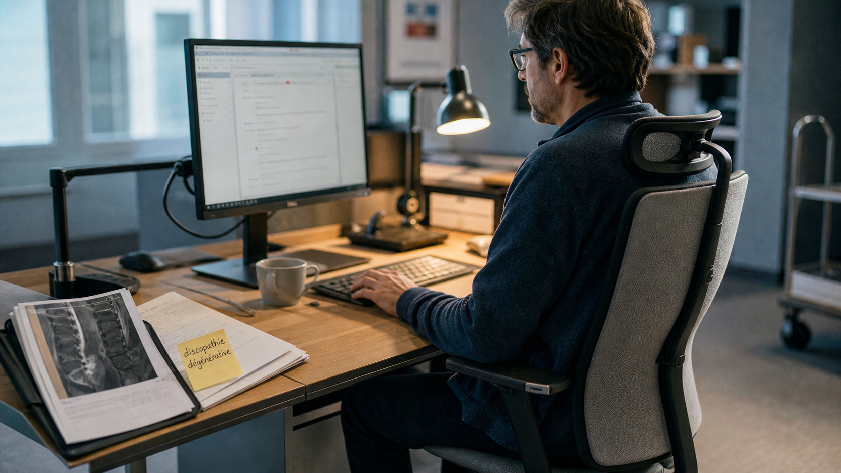 Peut-on travailler avec une discopathie dégénérative : bureau ergonomique et posture au travail