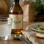 Verre de vinaigre de cidre pour regime et vinaigre de cidre, 10 ml par jour