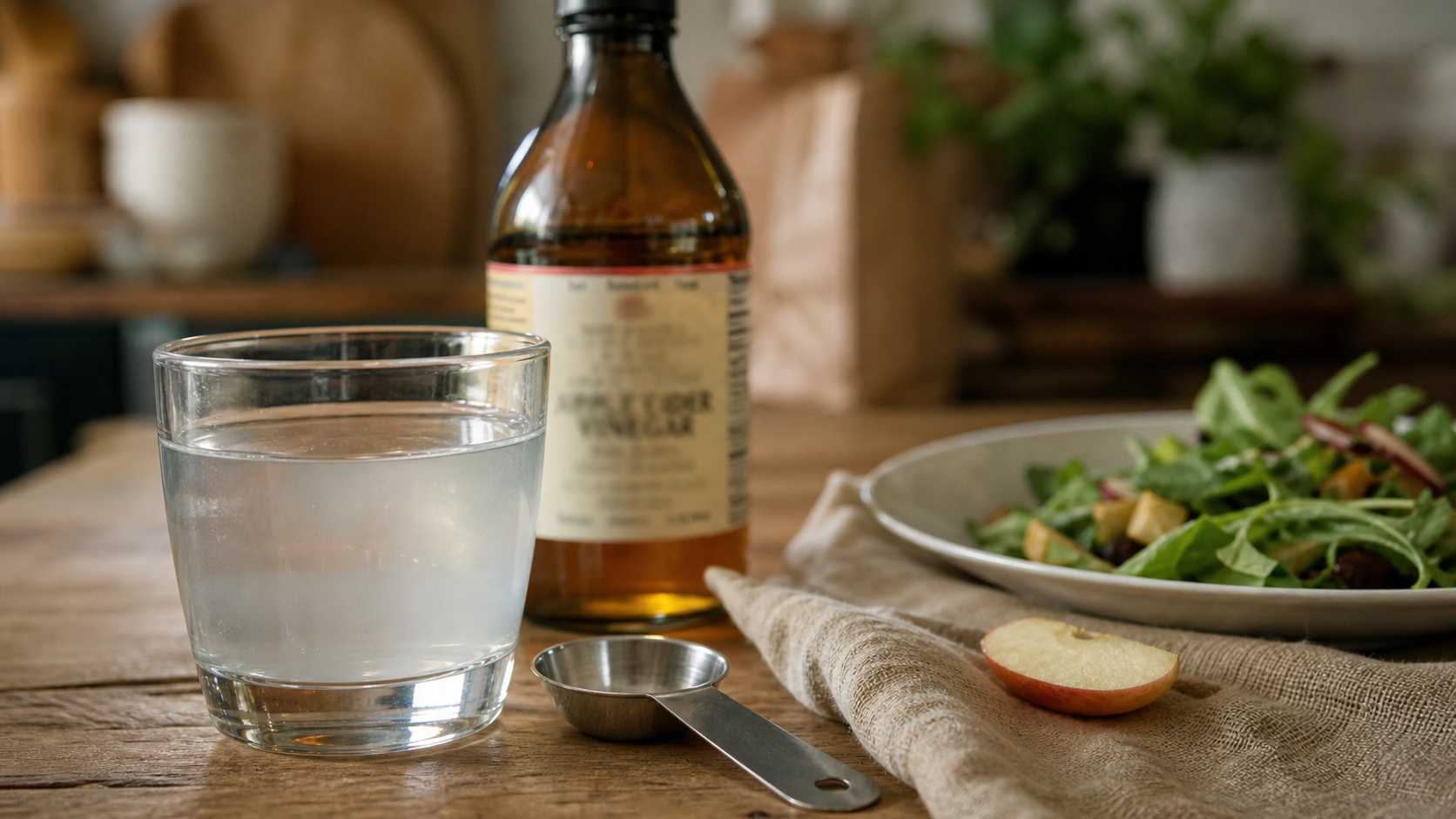 Verre de vinaigre de cidre pour regime et vinaigre de cidre, 10 ml par jour
