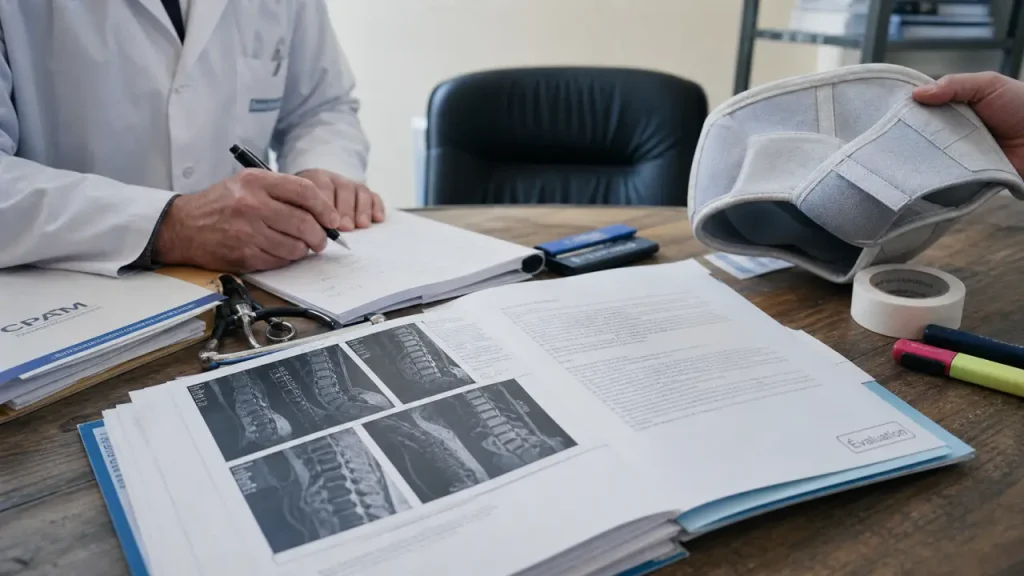 Taux d'invalidité pour discopathie dégénérative : dossier médical et IRM, seuil 66 %