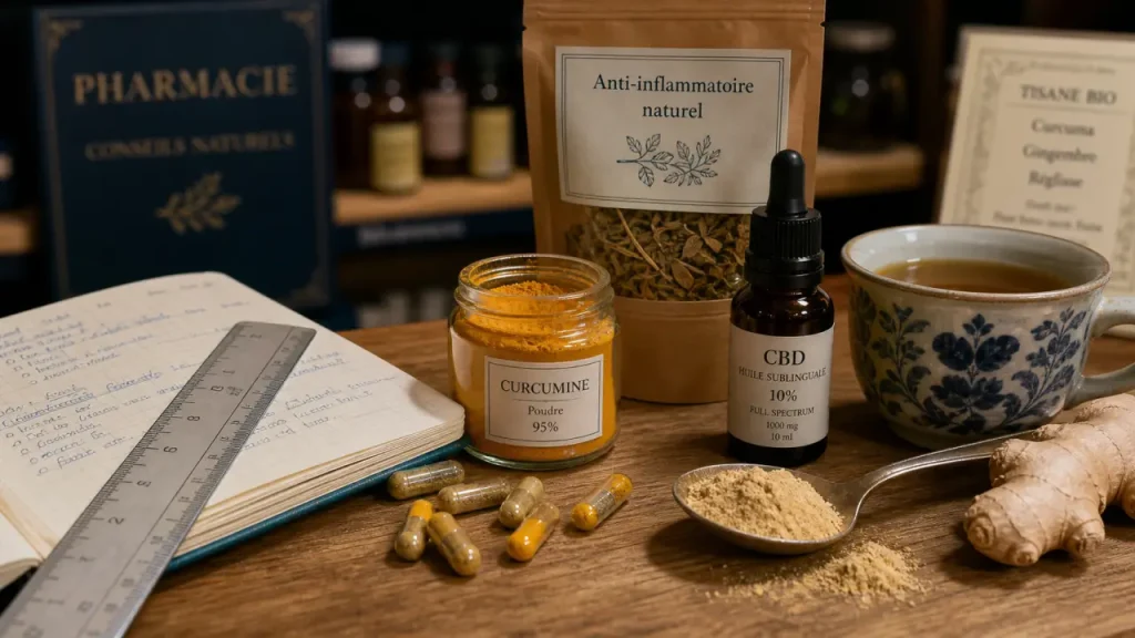Curcuma, CBD ou oméga-3 : quel anti-inflammatoire naturel choisir en pharmacie ?