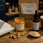 Anti-inflammatoire naturel en pharmacie : curcuma, CBD, oméga-3