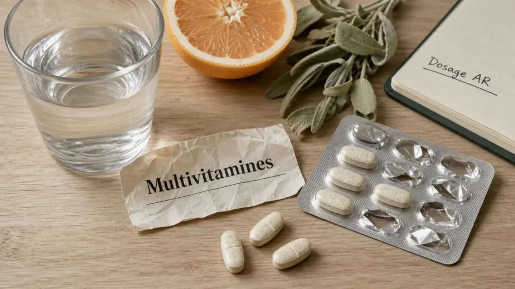 Complément alimentaire multivitamines : énergie, dosages et précautions à connaître