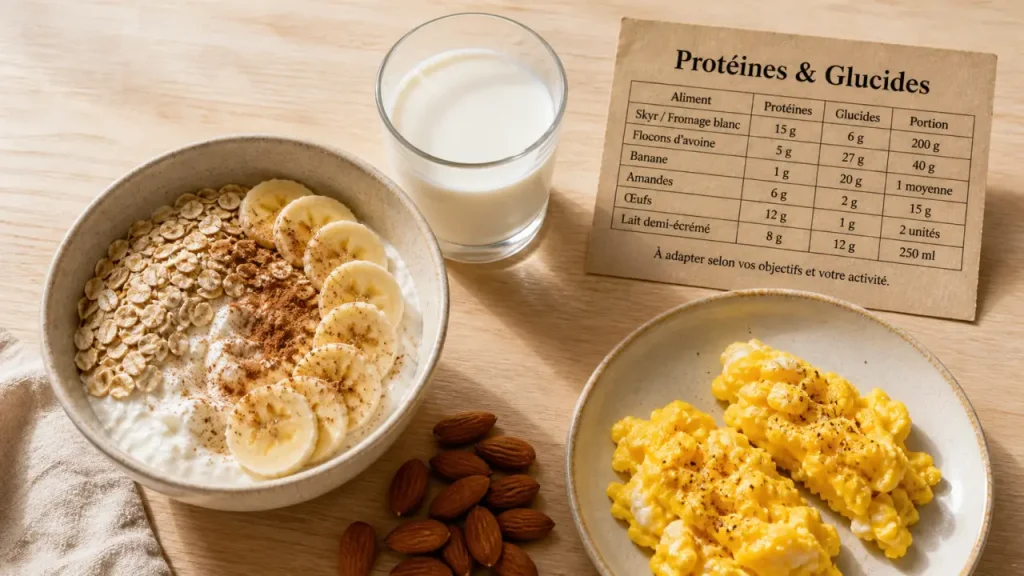 Petit déjeuner musculation : 20 à 40 g de protéines sans alourdir la digestion