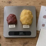 Balance et densité : muscle graisse plus lourd