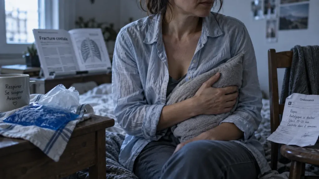 Côte cassée : soulager la douleur sans manquer une complication respiratoire