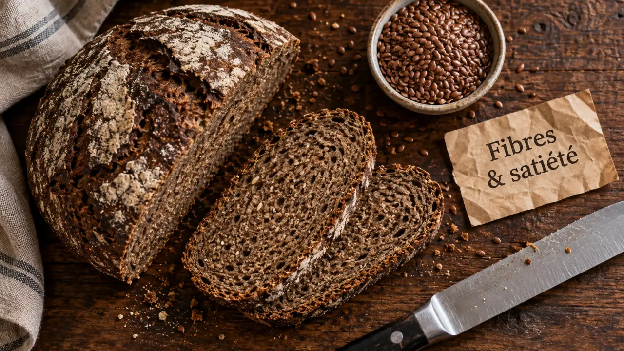 Pain de seigle bienfaits : fibres et satiété, glycémie stable