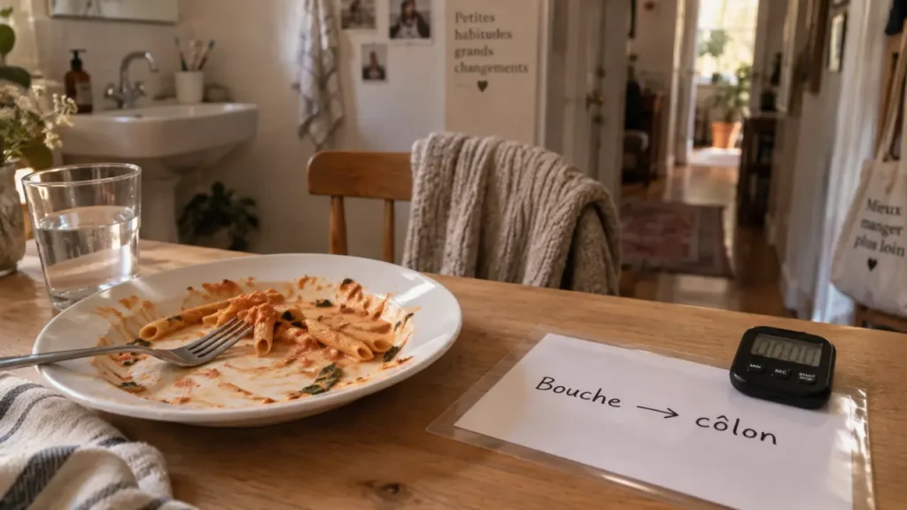 Le temps pour la digestion dure 24 à 72 heures, selon le repas et le transit