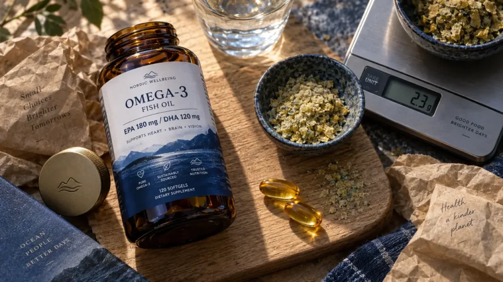 Le nombre de gélules d’oméga-3 dépend surtout de l’EPA et du DHA