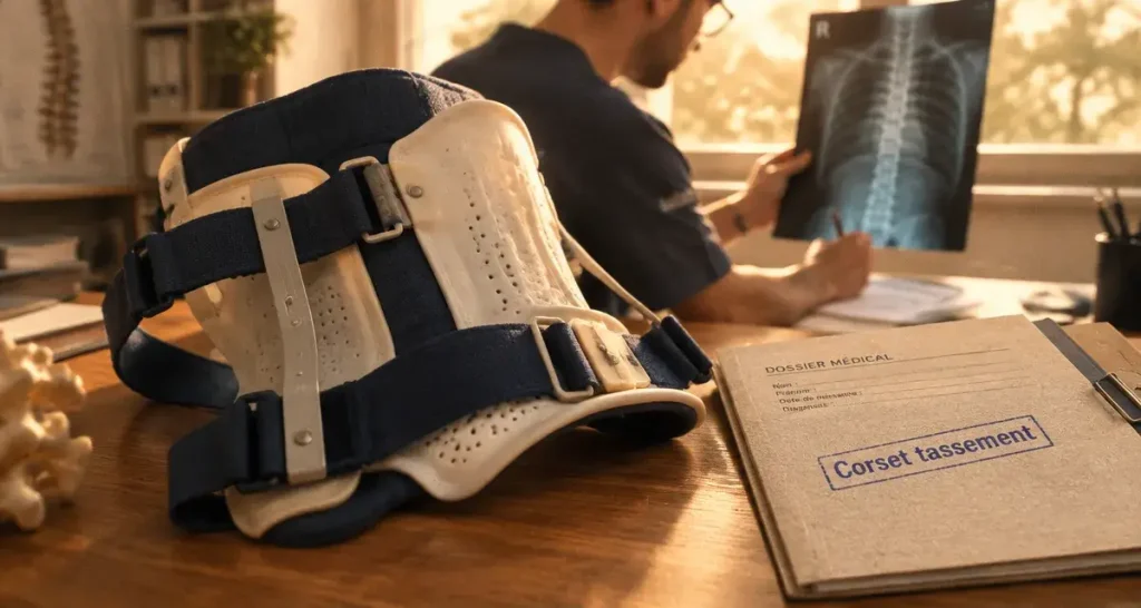 Corset dorsal après un tassement vertébral : maintien adapté ou simple ceinture ?