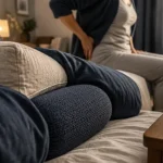 Mal hanche la nuit : coussin entre les genoux, hanche douloureuse