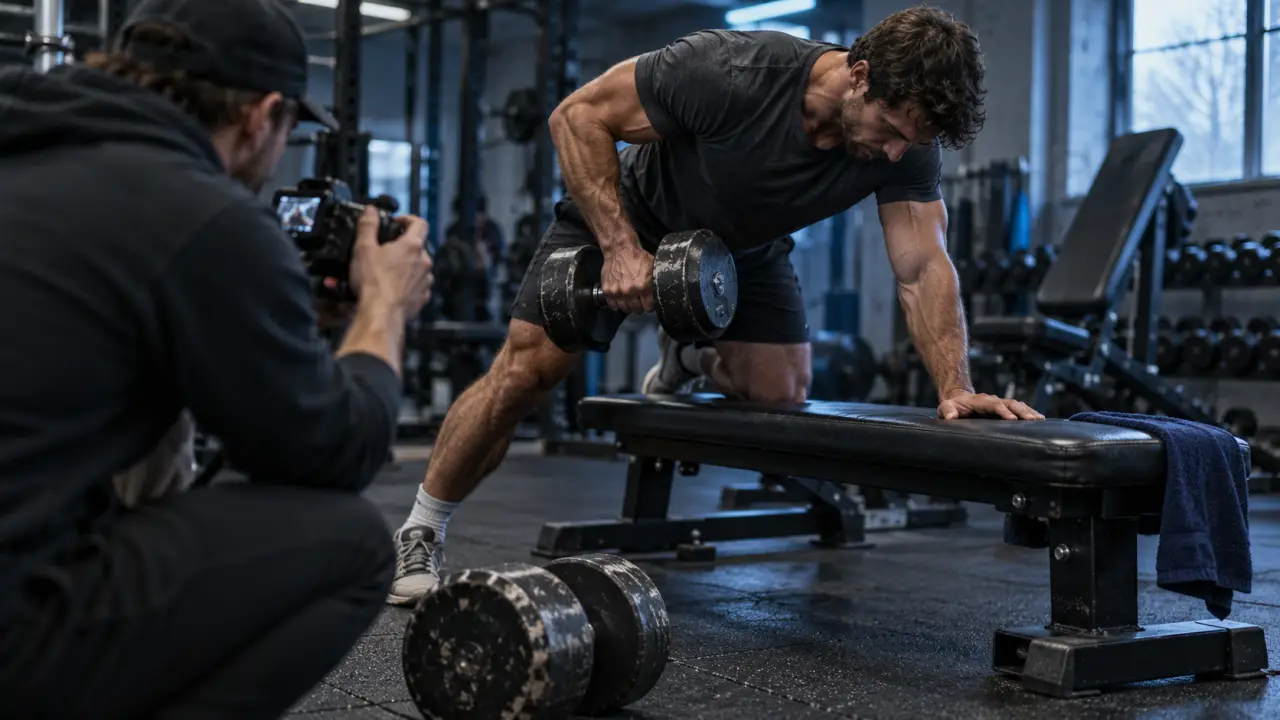 Muscler dos avec haltères : rowing unilatéral, buste gainé sans surcharger les lombaires