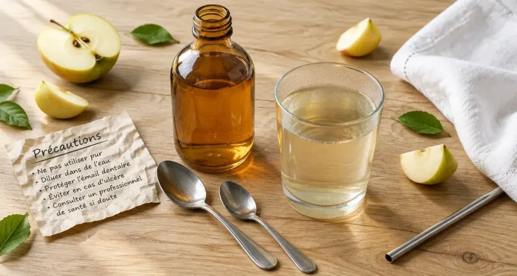 Vinaigre de cidre : bienfaits et inconvénients, ce que la science confirme vraiment (et ce qui abîme vos dents)